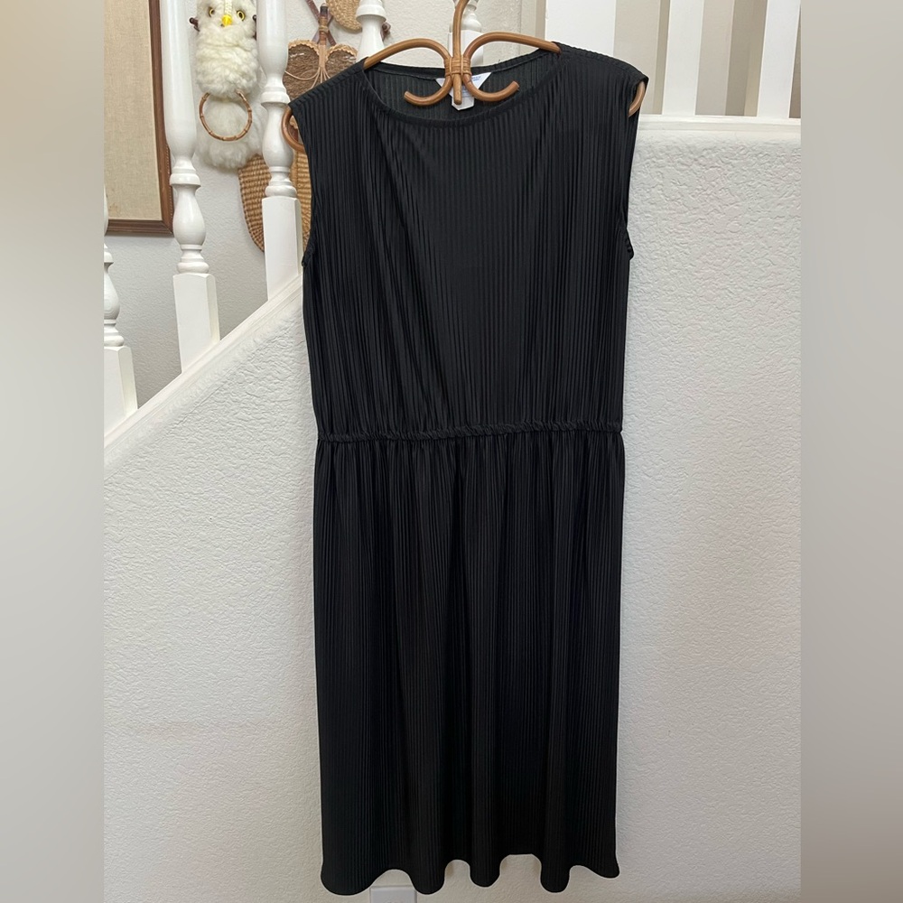 Vintage Elegant Black Sleeveless Dress